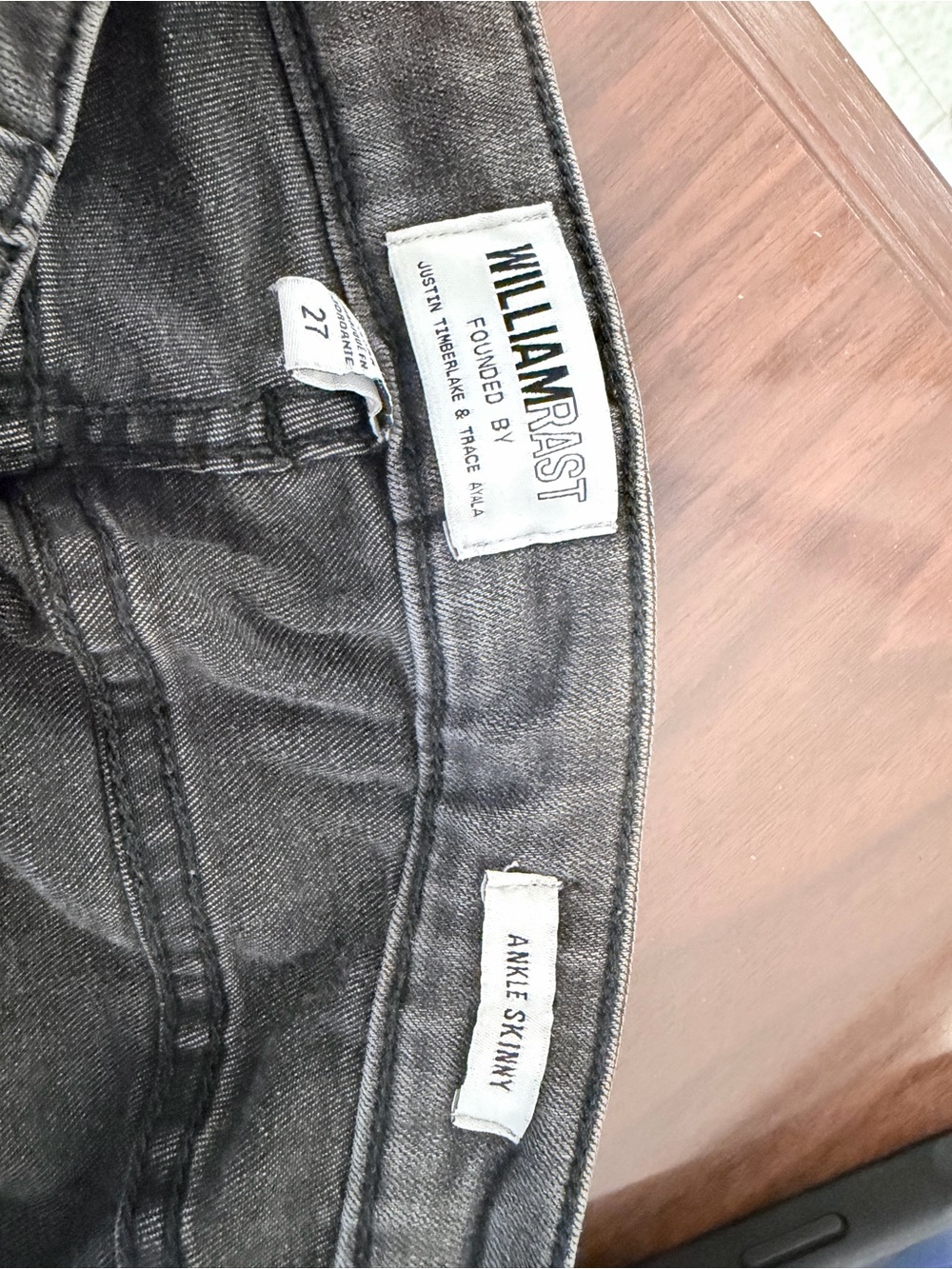 William Rastwomens  Ankle Skinny Jeans - Charcoal